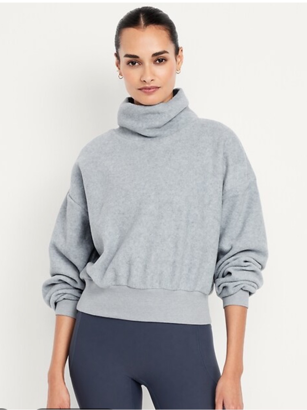 Old Navy Mock Neck Fleece Sweatshirt